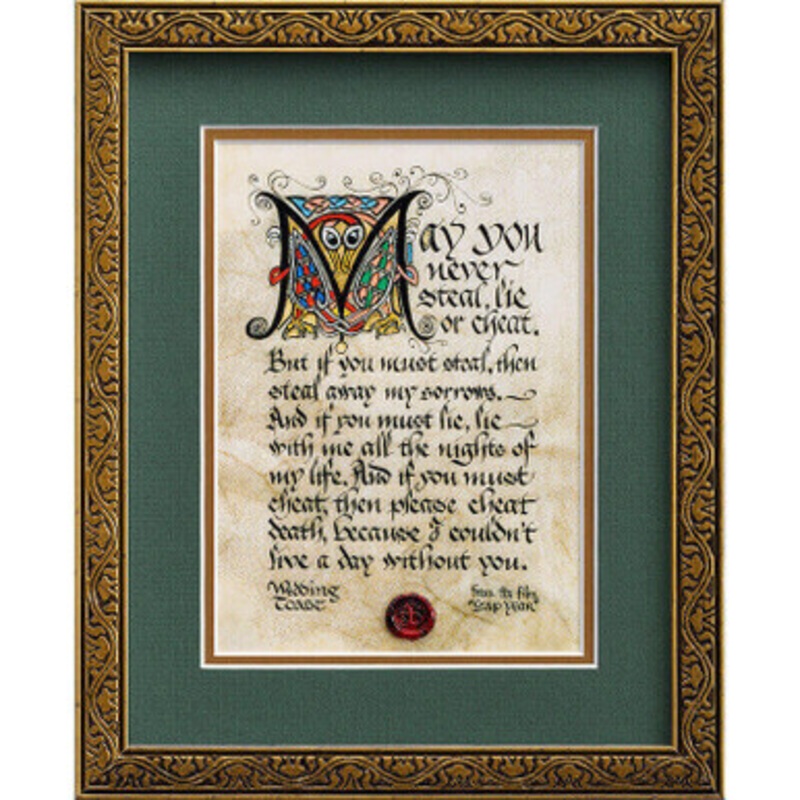 Irish Wedding Toast Wall Art