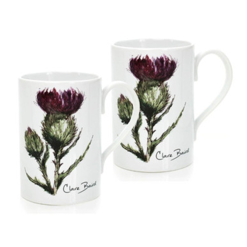 Scottish Thistle 2 Mugs Set