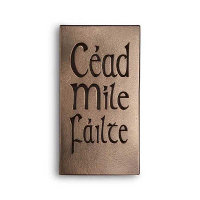 Story of Ireland Cead Mile Failte Bronzed Plaque