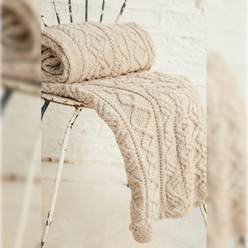 Supersoft Merino Diamonds Irish Throw