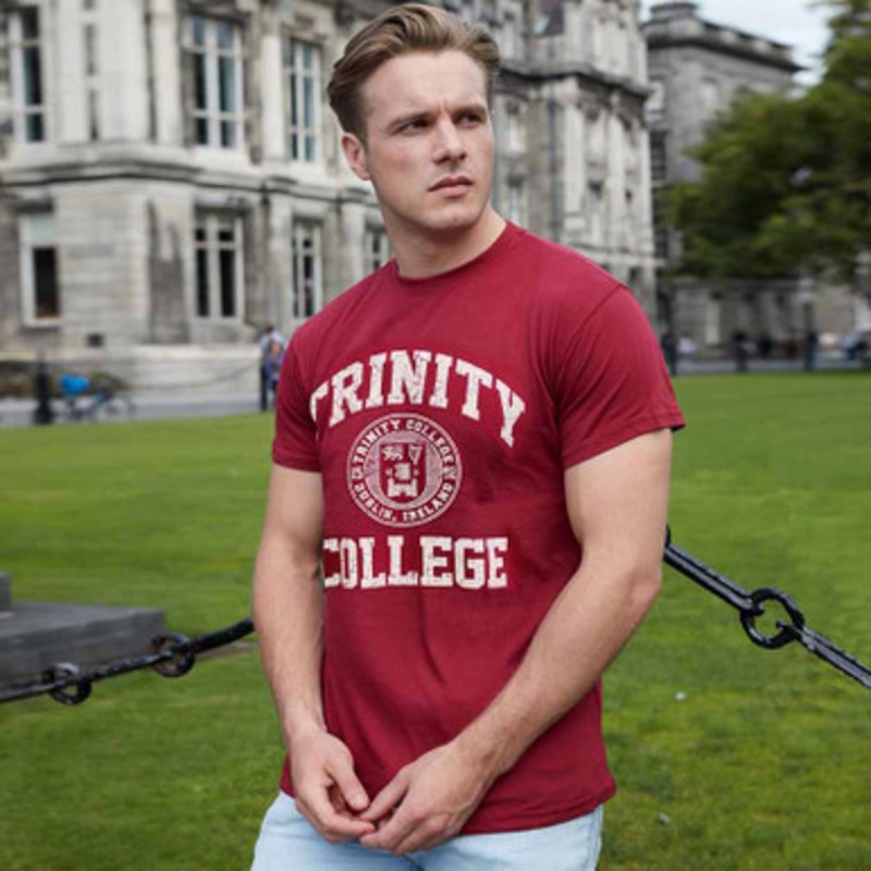 Burgundy & White Trinity College Seal T-Shirt