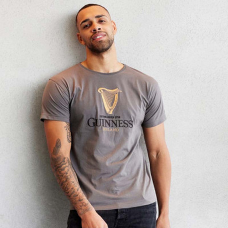 Grey Guinness  Harp Men’s T Shirt