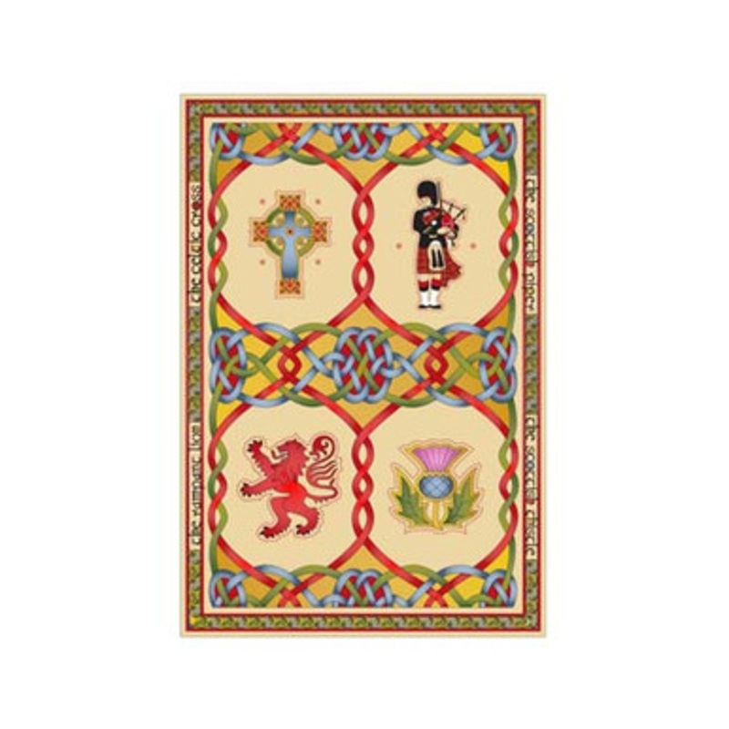 Scottish Emblems Single Tea Towel