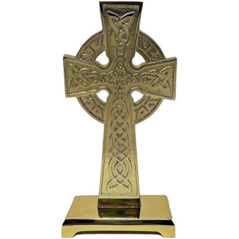 Brass Irish Standing Cross