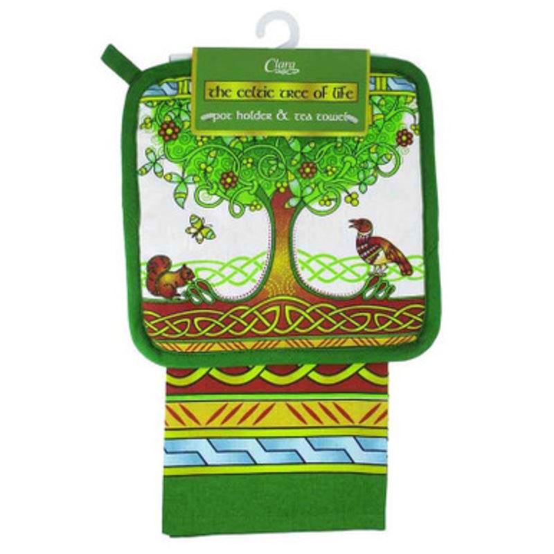 Celtic Tree of Life Kitchen Textiles Set
