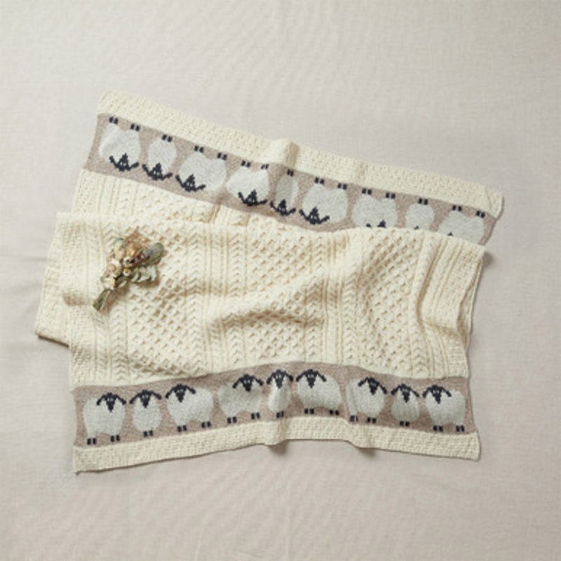 Kids Sheep Irish Cream Blanket