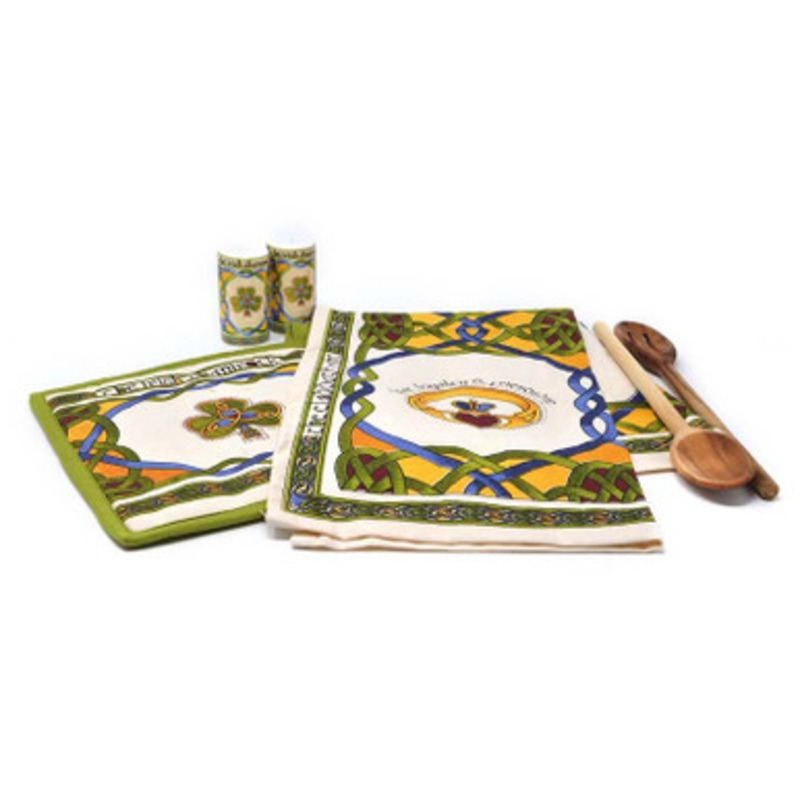 Emblem Tea Towel & Shamrock Pot Holder