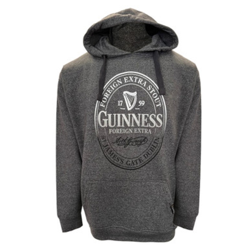 Guinness Trademark Grey Men’s Hoodie