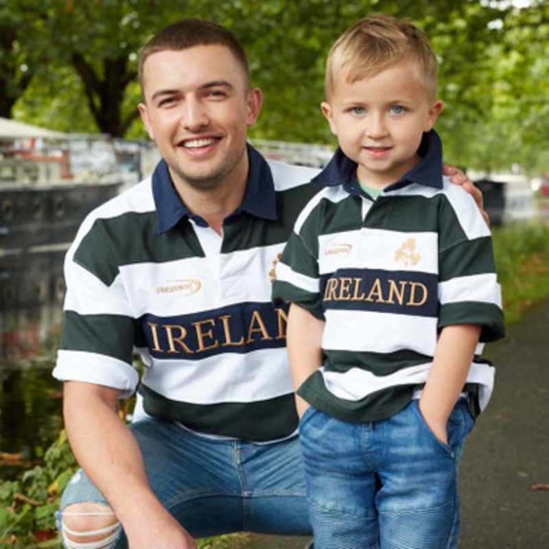 Kids Irish Rugby Shamrock T shirt