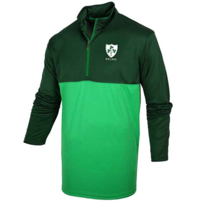 Malham Men’s Rugby Shamrock 1/4 Zip Mock Neck