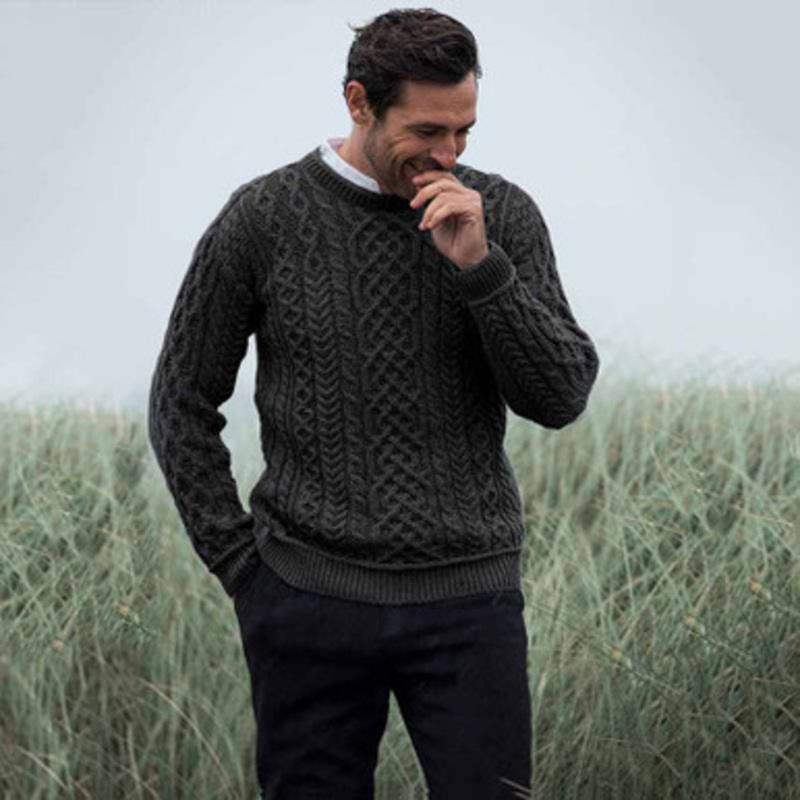 Supersoft Merino Men’s Aran Sweater