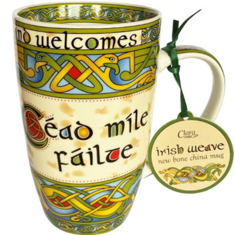 Cead Mile Failte China Mug – Irish Weave