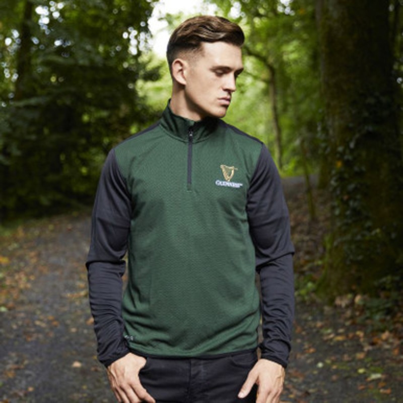 Green Guinness Zip Neck Men’s Shirt