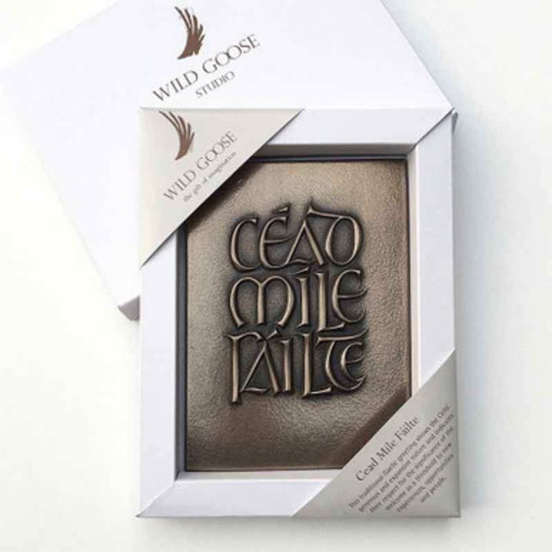 Irish Blessing Cead Mile Failte Bronze Plaque