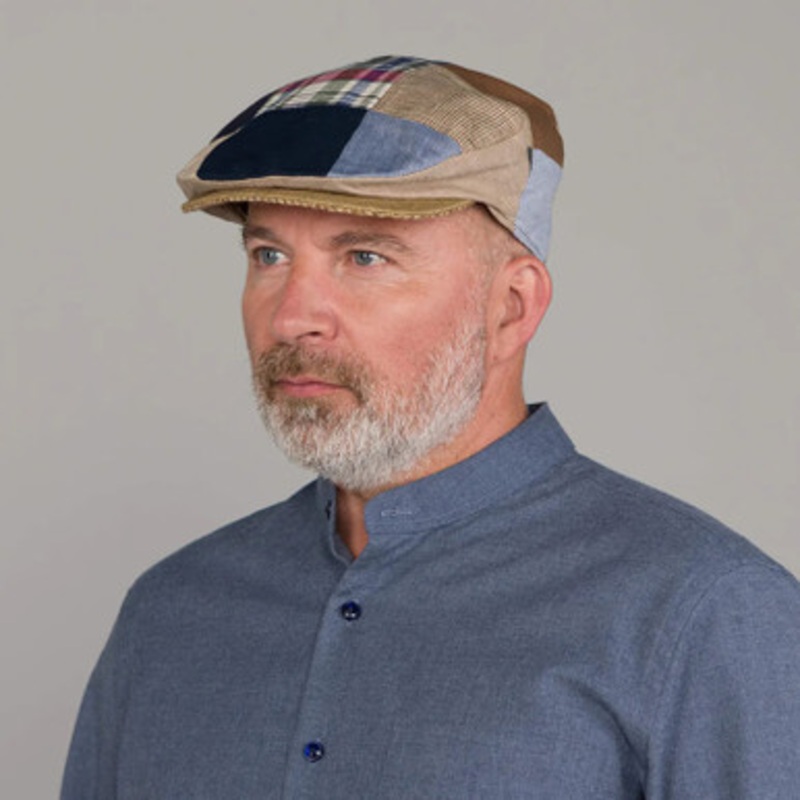 Irish Patchwork Vintage Linen Cap
