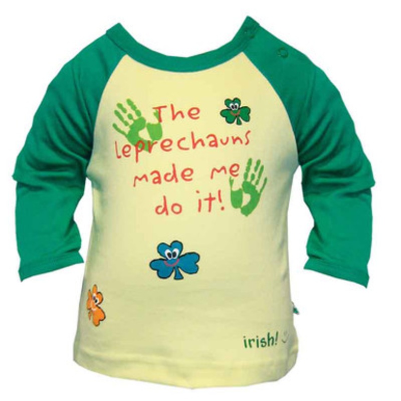 Kids Irish Long Sleeve Leprechaun Shirt