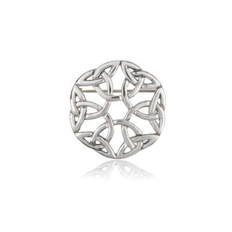 Pewter Eternal Knot Brooch