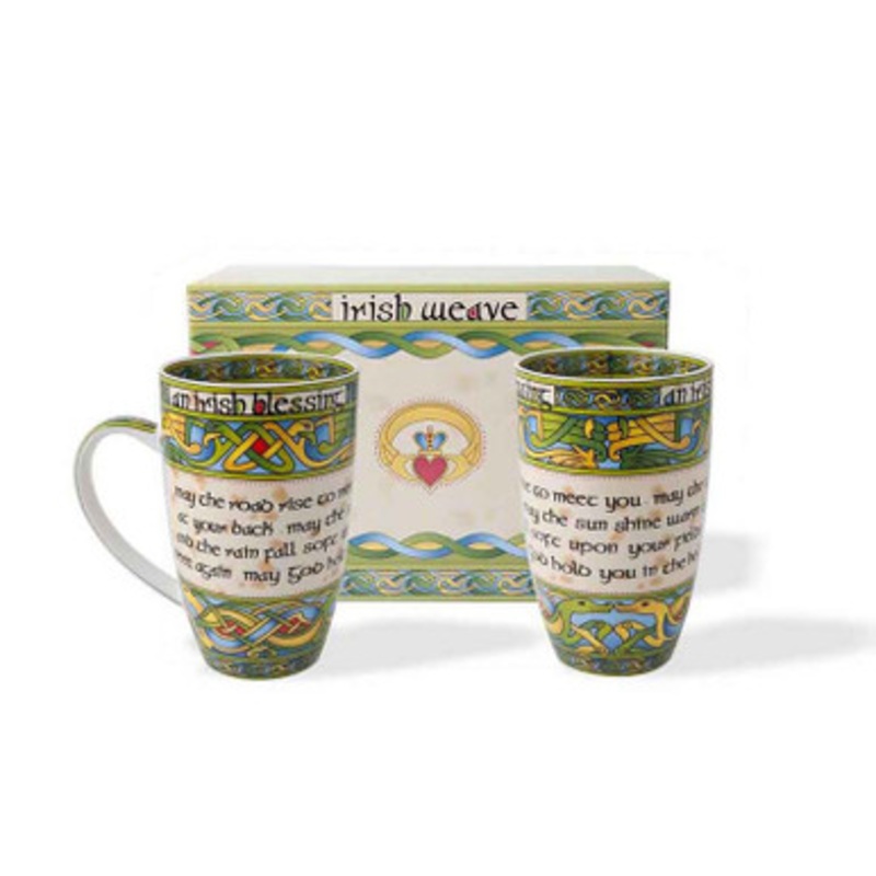 Royal Tara Irish Blessing Mug Set