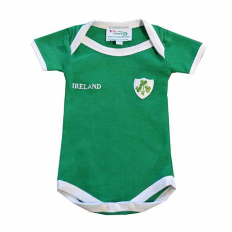 Ireland Shamrock Baby Onesie