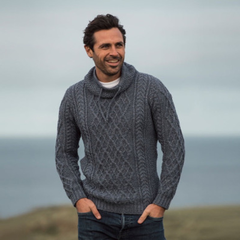 Men’s Sweater with Drawcords