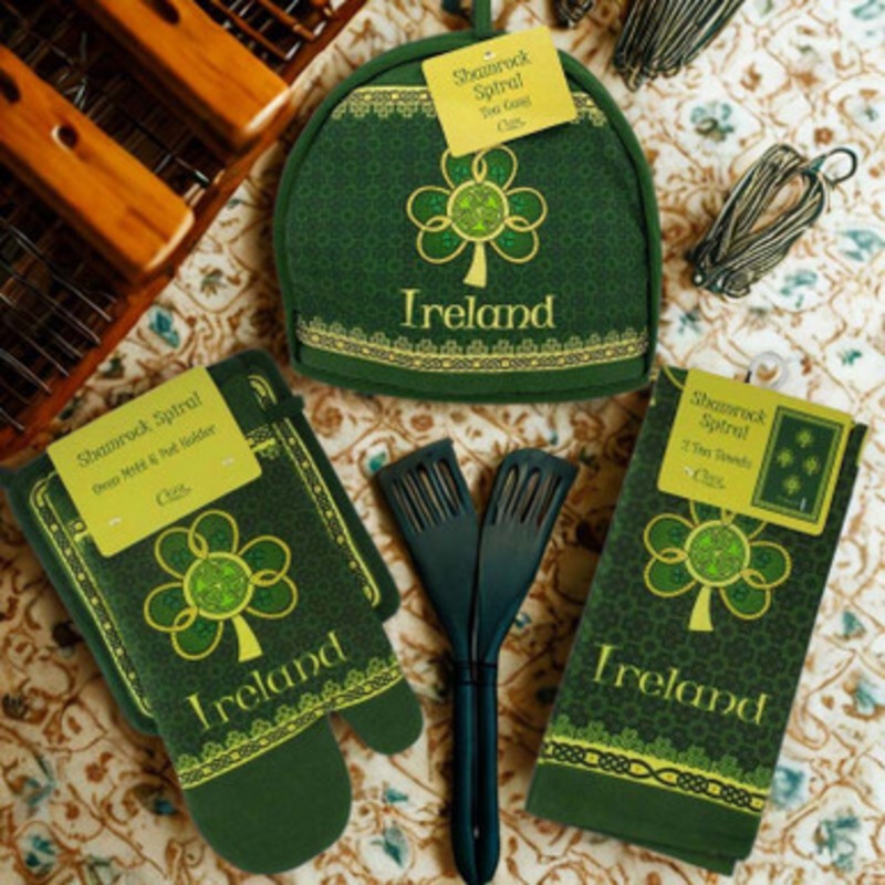 Shamrock Spiral Traditional Irish Textiles Collection