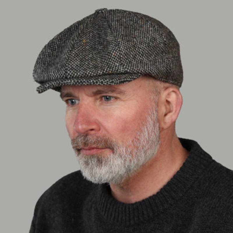 Woolen Tweed Newsboy Cap