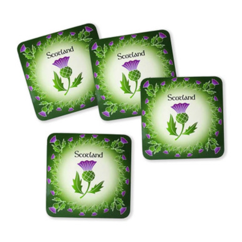 Clara Celtic Thistle Coasters Set of 4