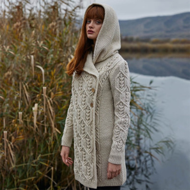 Irish Hooded Fern Women’s Cardigan