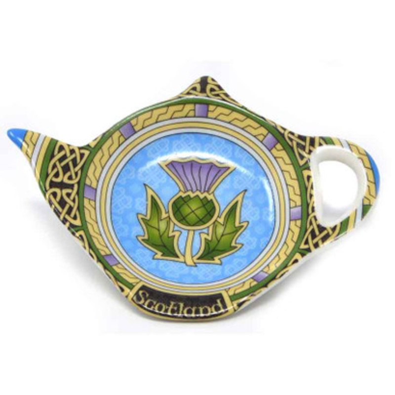 Scottish Thistle Teabag Holder Celtic Window
