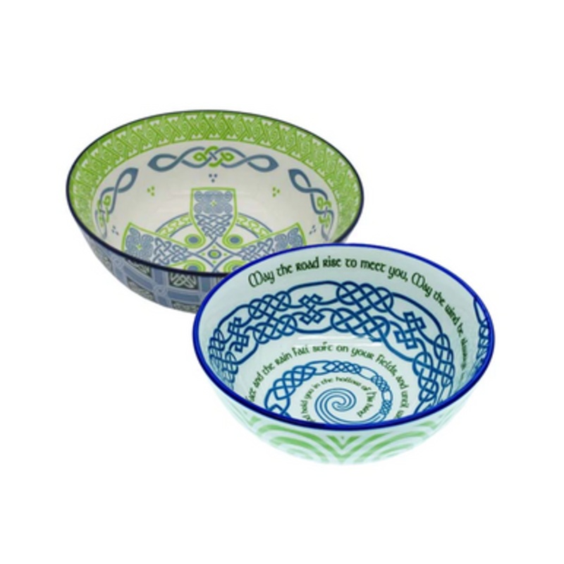 Ceramic Irish Tara Bowls Set of 2