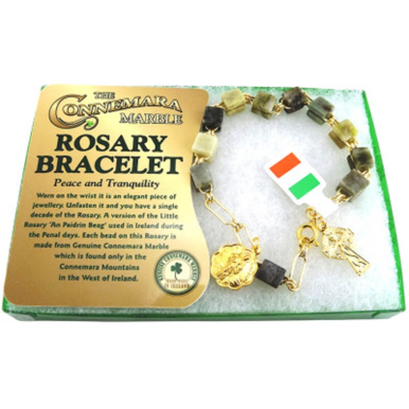 Connemara Marble Rosary Bracelet