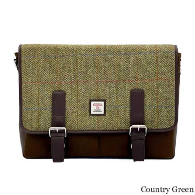 Harris Tweed Messenger Laptop Bag