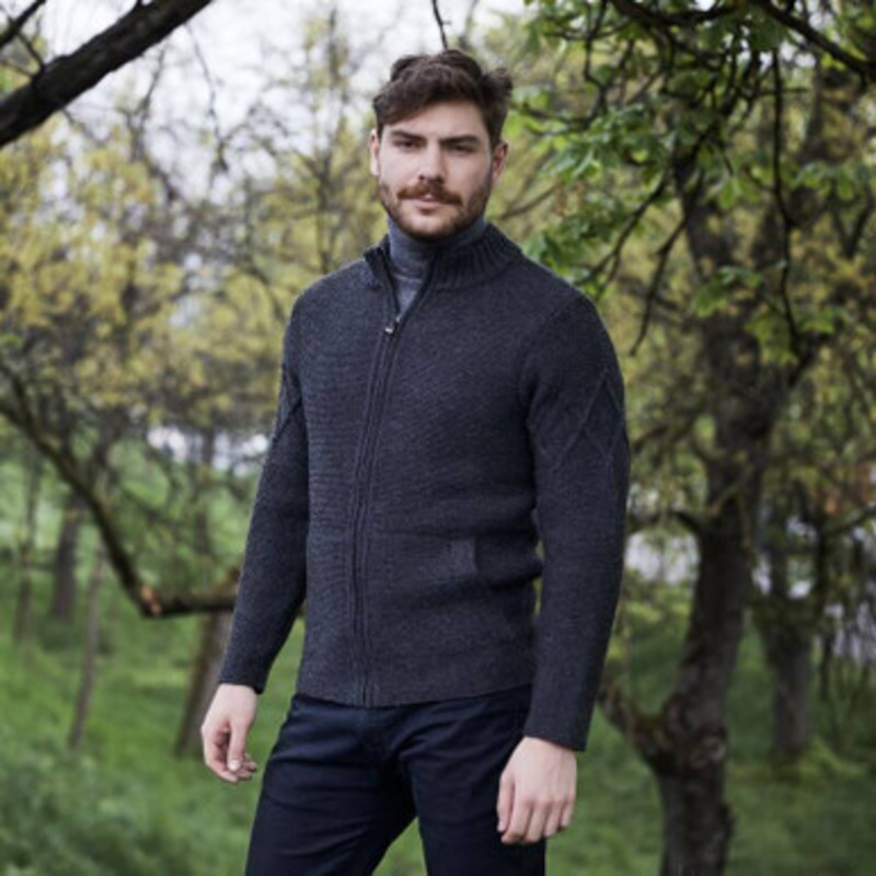 Men’s Full-Zip Cable Knit Cardigan