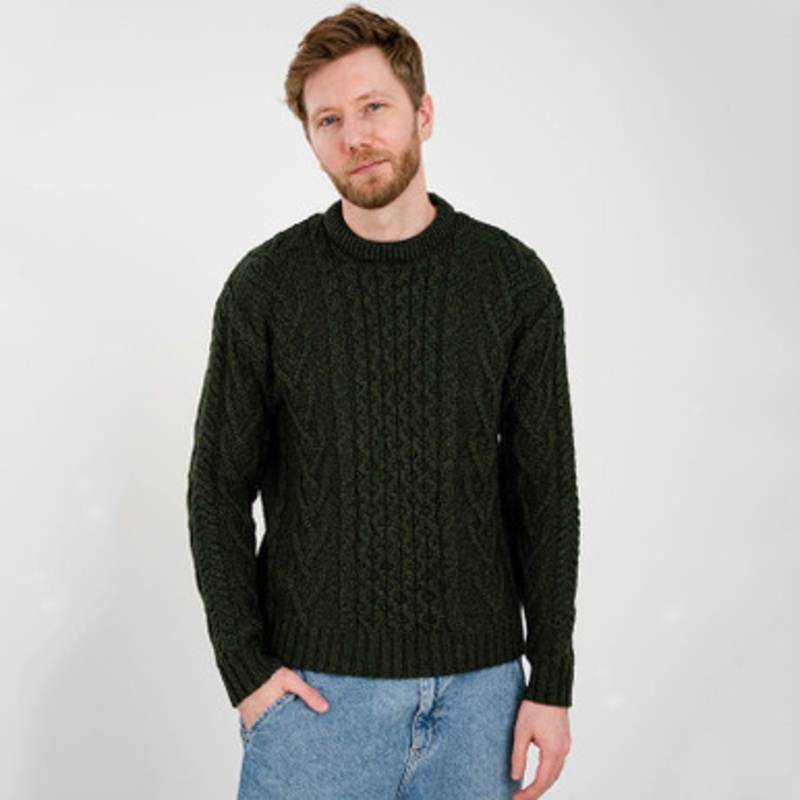 Men’s Merino Wool Aran Sweater