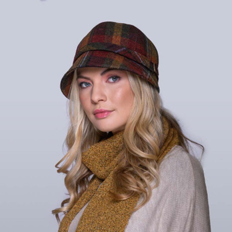 Women’s Tweed Flapper Hat Fall Plaid