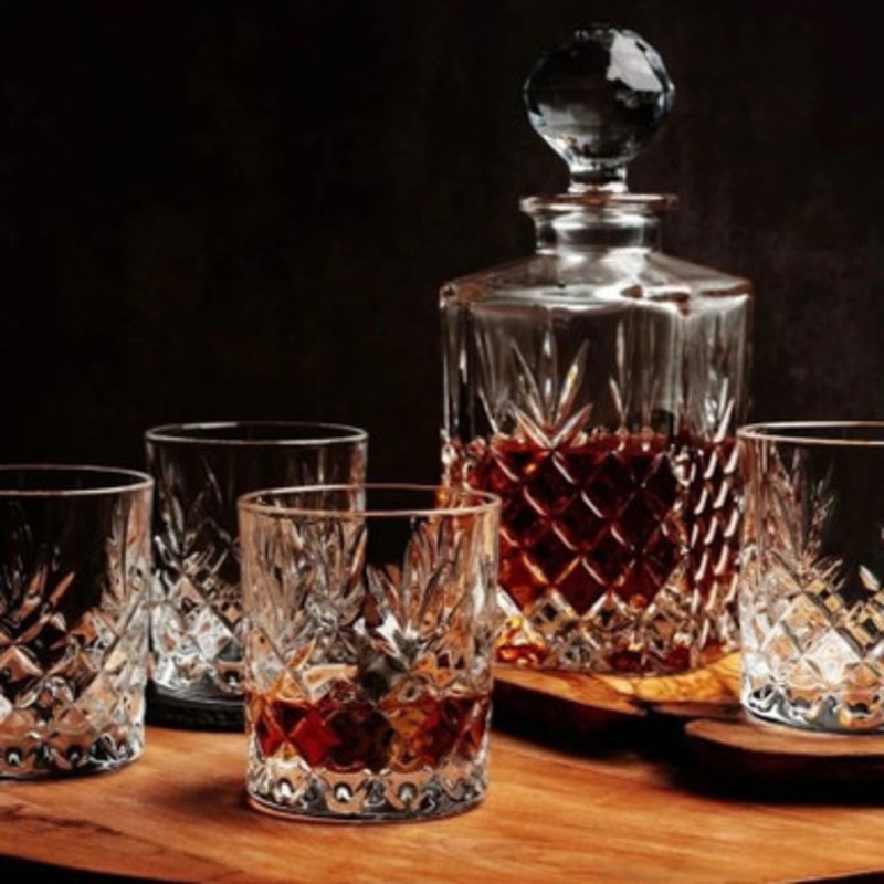 Galway Crystal Longford Decanter Set