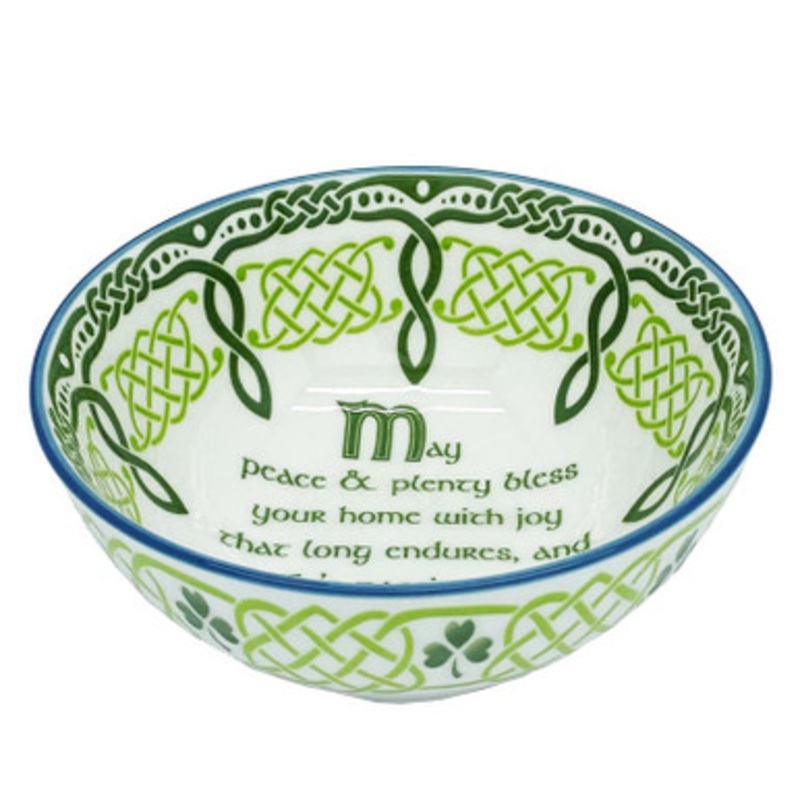 Irish House Blessing Pottery Bowls