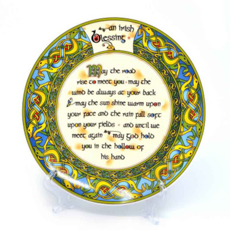 Old Irish Blessing Plates
