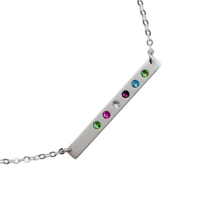 Birthstone Bar Necklace