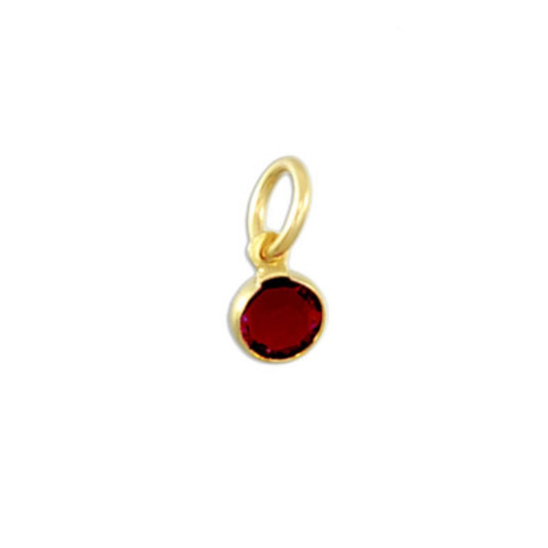 Classic Swarovski Birthstone in Gold- July