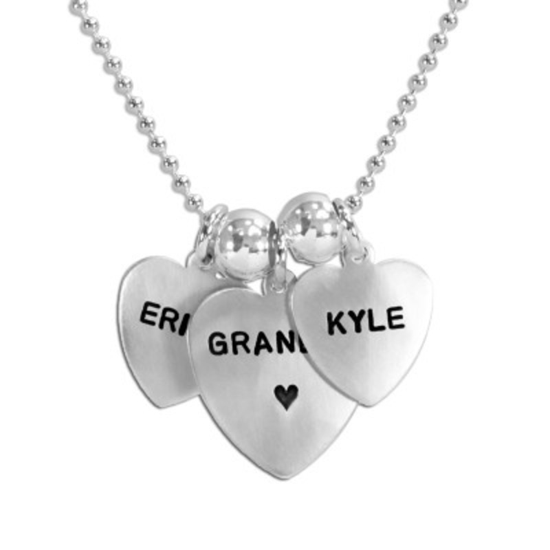 Heart Name Necklace – 2 charm sizes