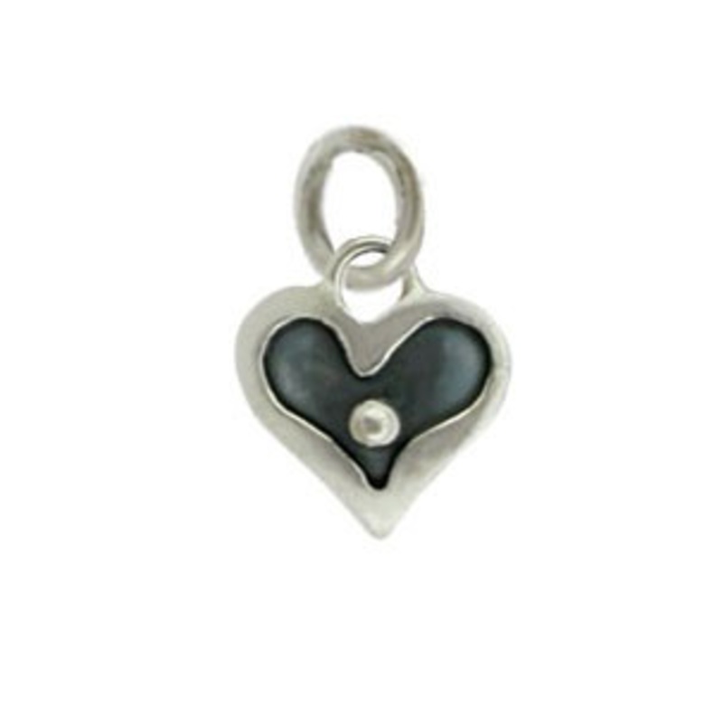 Heart with Dot Charm