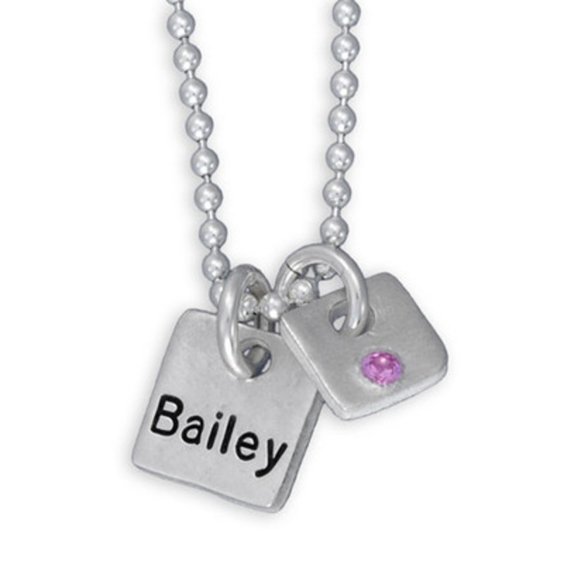 Mini Squares Necklace