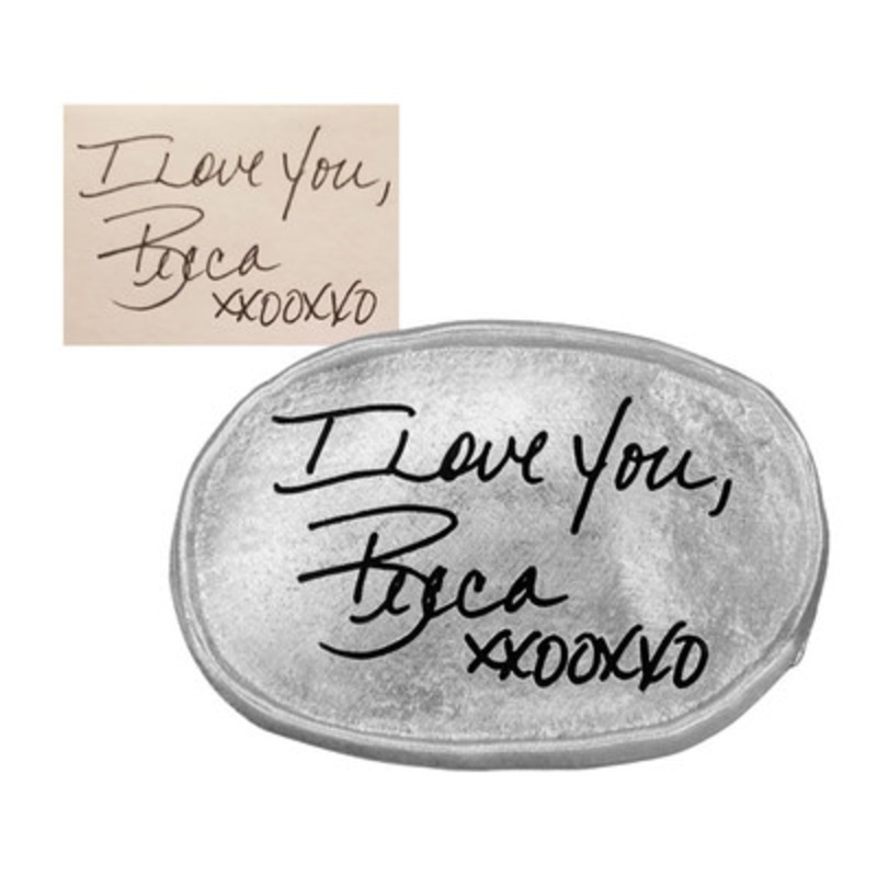 Oval Handwriting Pocket Token