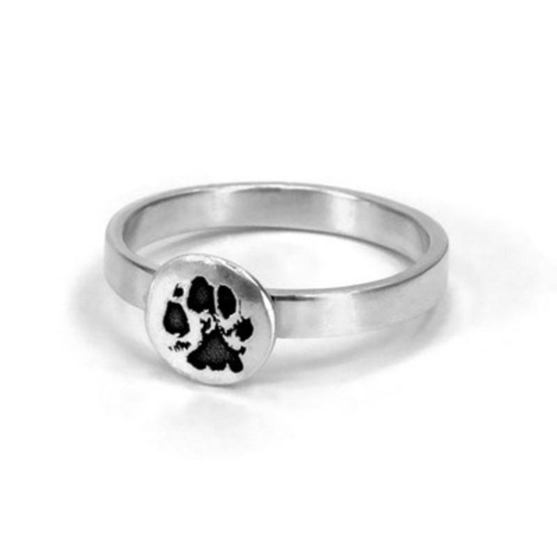 Pawprint Ring Round Custom