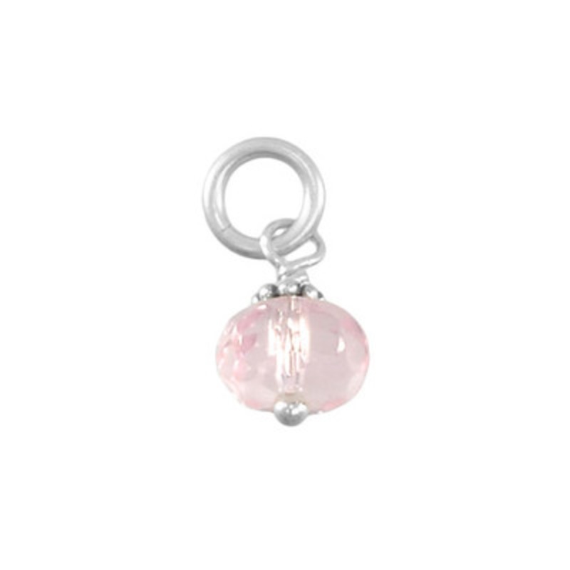 Pink Crystal Saucer Stone for June