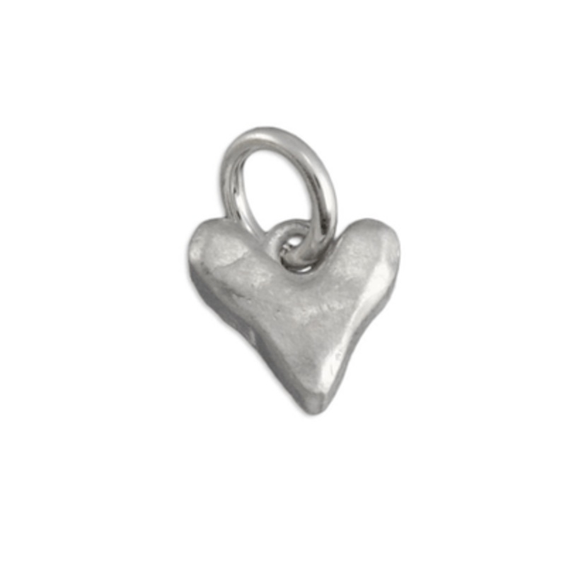 Sculpted Heart Charm