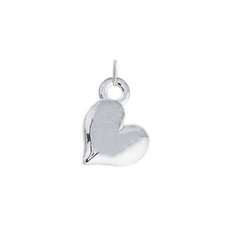 Small Sideways Heart Charm