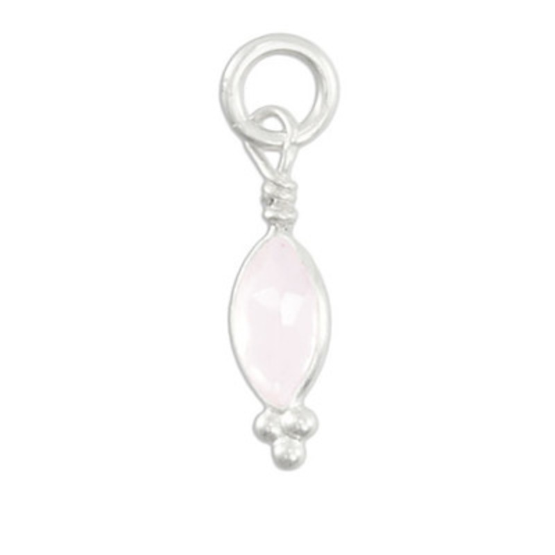 Sterling Wrapped Marquis Stone – June
