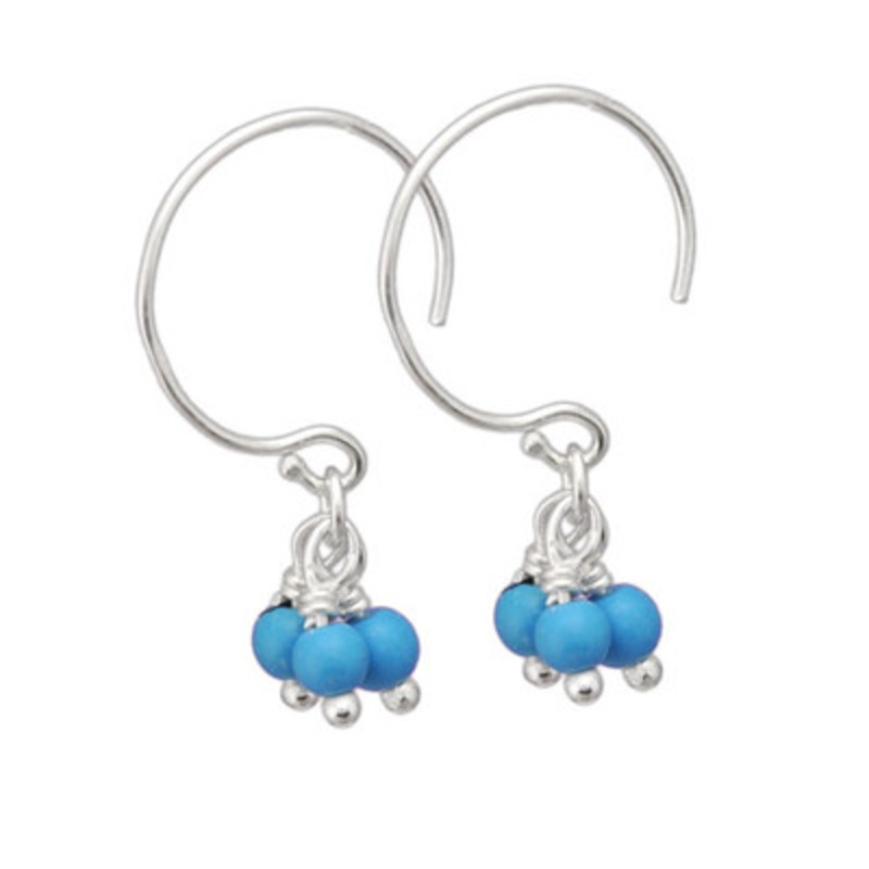 Stone Cluster Earrings – Choose Stone Color